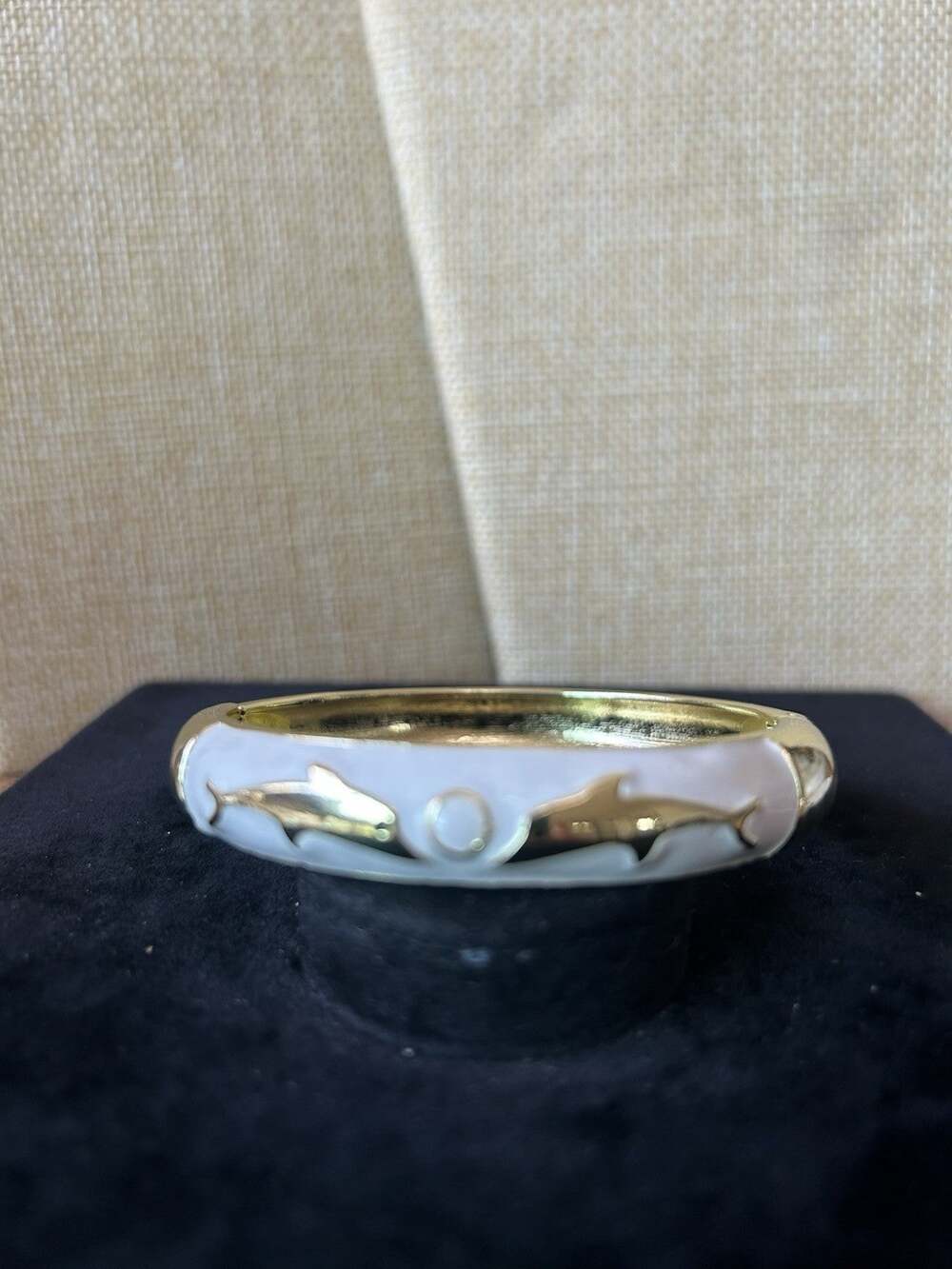 Sequin Nordstrom Multicolor Gold Tone Statement Enamel Bangle Bracelet #553